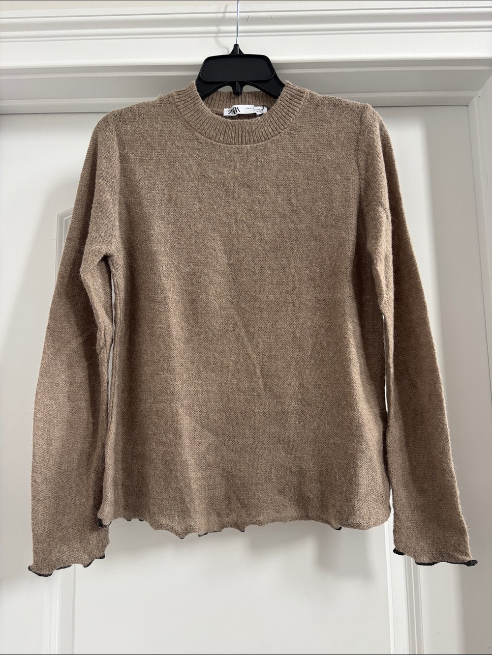 Zara Brown Crewneck Sweater